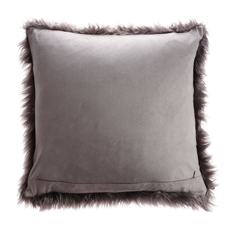 Millano Collection Square Pillow Cover & Insert, Gray