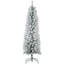 Arbre de Noël enneigé 59,1 po - branches réalistes et ignifuges de 5 pi