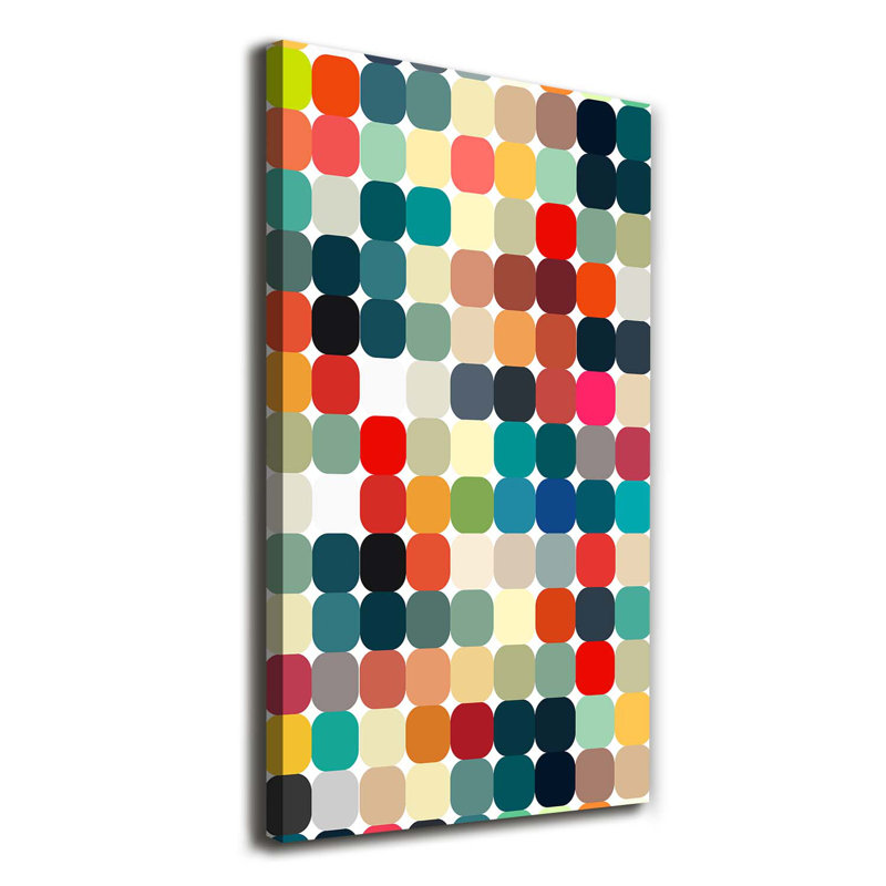 Atika Geometric Background - Wrapped Canvas Print