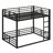 Metal Floor Bunk Bed For Kids, Teens, Adults-1649545325