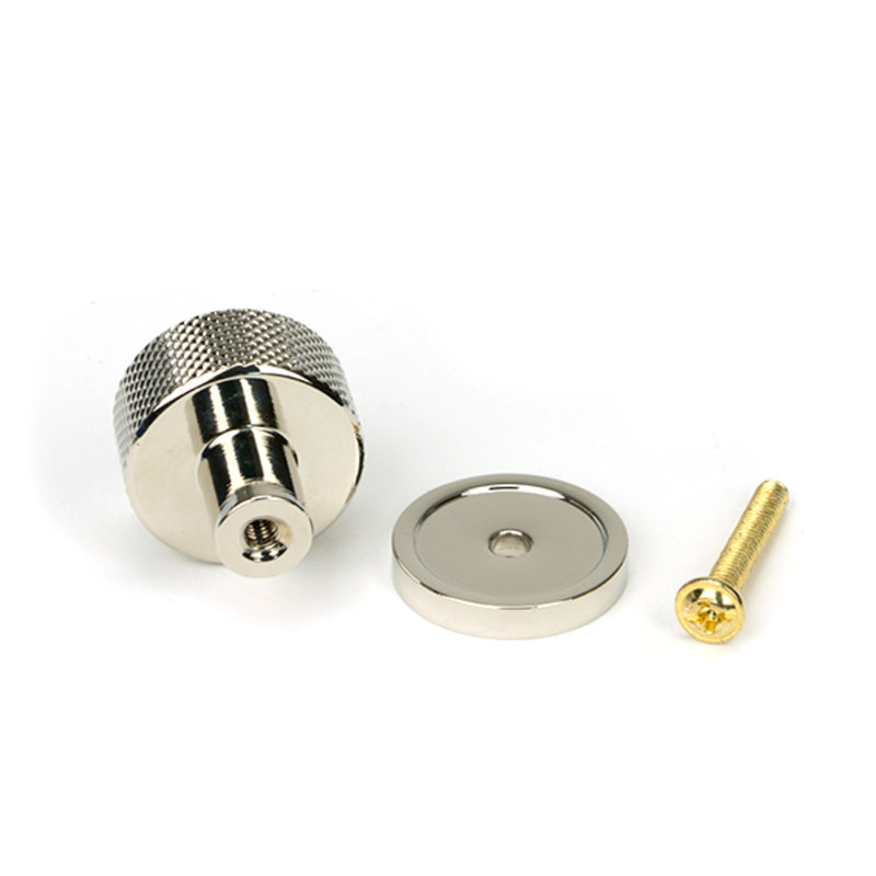 Round Knob, Polished Nickel, 3 cm