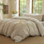 Ensemble de housse de couette rayé 100% coton délavé DONEUS-113054931-113054922