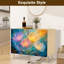 Buffet Buffet avec rangement Iridescent Soft Glow Abstract Colorful avec 2 portes pour le salon et la cuisine