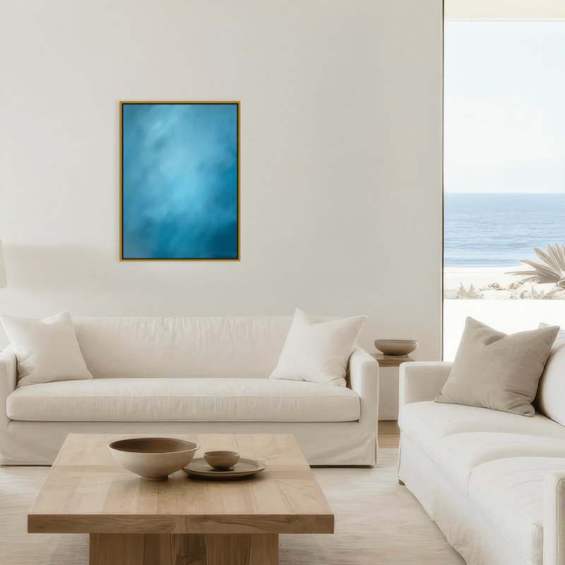 «Coastal Retreat Underwater Clouds XX» par Megan James, reproduction sur toile flottante, H 40 po x l 30 po x P 2,375 po