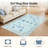 Boho 5x7/8x10/9x12 Washable Area Rugs for Living Room, Soft Non-Slip Rugs for Bedroom Nursery, Farmhouse Vintage Ultra Thin Indoor Dining Room Carpet for Dorm Kids Room (Blue/Black)-527695306-527695318