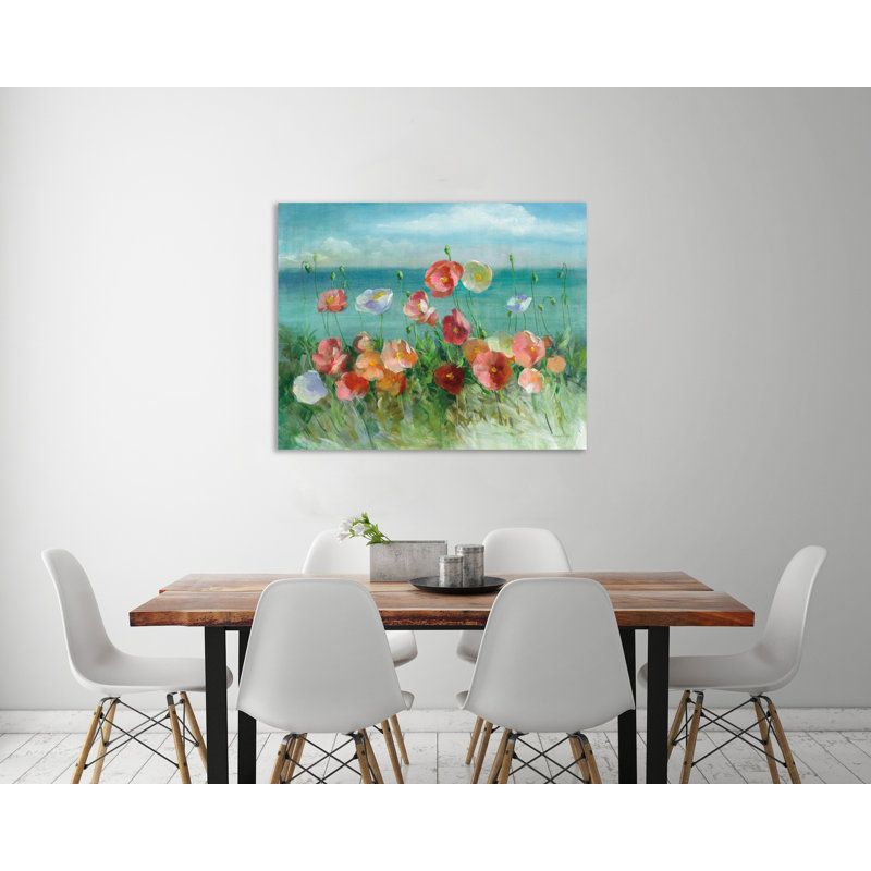 «Coastal Poppies», toile tendue par Danhui Nai, H 20 po x l 25 po x P 1,5 po