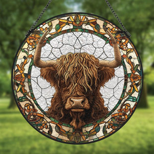 Tête de vache Highland