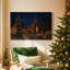 «Pale Winter Dawn Parish», toile tendue avec châssis de qualité supérieure-820134927
