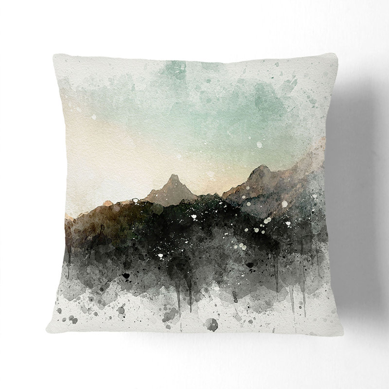 Square Throw Cushion, Black, 40cm H x 40cm W x 15cm D