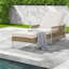 Ensemble de 2 chaises longues de patio Modern