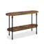 Console rectangulaire en bois massif brun-367998658