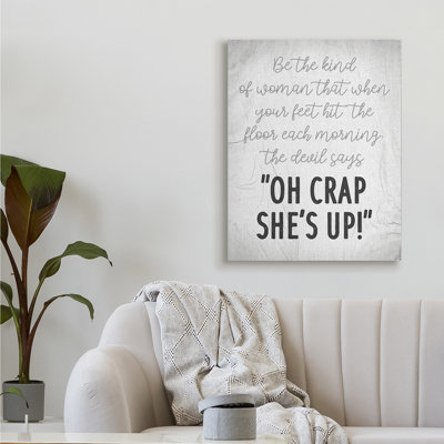 «That Kind of Woman», art textuel rustique par Daphne Polselli - Art textuel