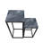 Scottdale Nesting Side Table For Living Room, Metal Plant Stand with MDF Top, Nest of End Table