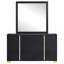 Commode 6 tiroirs avec miroir