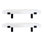 Emerald Lee 2 Piece Solid Wood Bracket Shelf