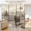 Paravent rustique à 6 panneaux paravent Royal Nostalgic, campagne, vache, grange, moulin, sépia, œuvre d'art rustique, toile, écran, séparateur de pièce-134495147-134495148