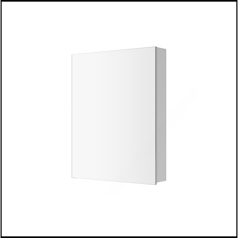 Modern 24'' W X 30'' H Bathroom Mirror Medicine Cabinet - Wooden Door Medicine Cabinets For Bathroom, Wall Mounted Recessed Or Surface, Bathroom Mirror With Storage, Left Opening Door