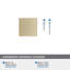 Bouton d'armoire Lintel de 1-1 / 4 po (32 mm) de longueur-111952361