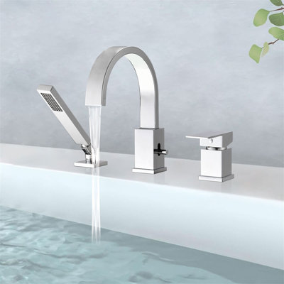 1 Handle Bathroom Roman Tub Faucet with Diverter