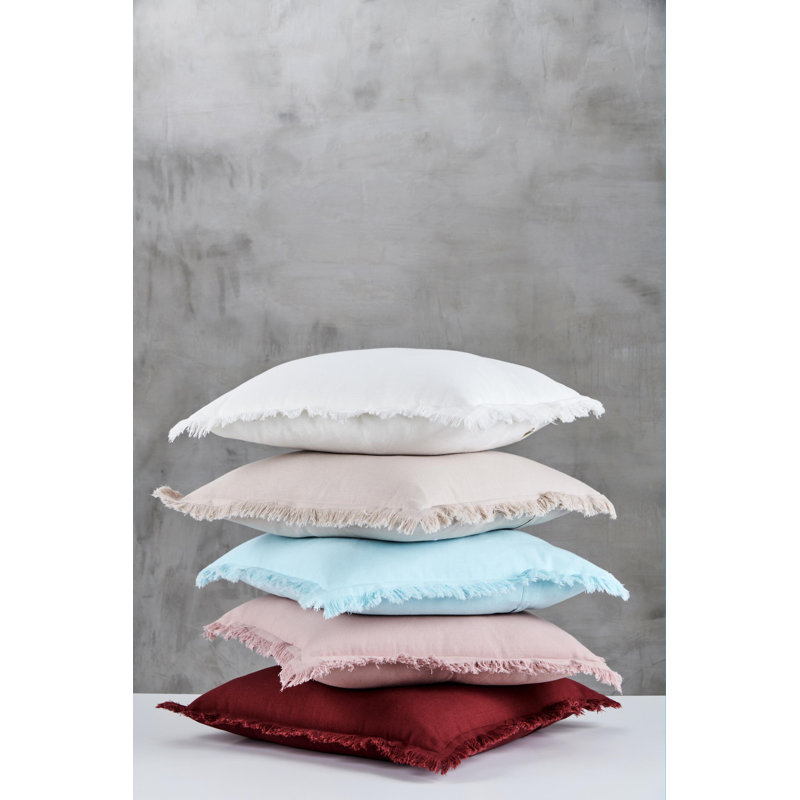 Square Throw Cushion, White