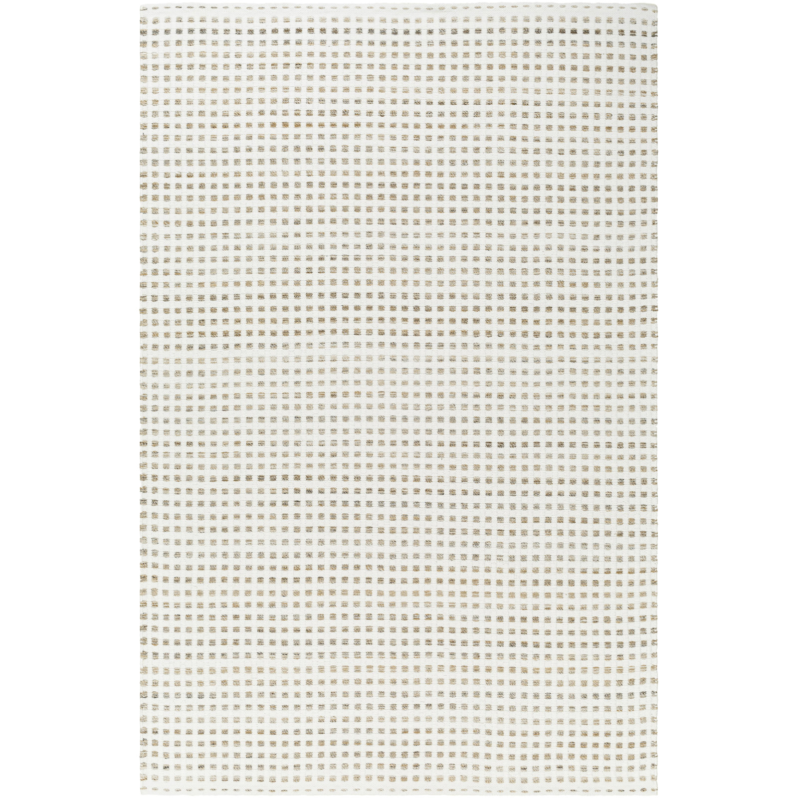 Gilson Hand-Woven Beige Geometric Rug, Rectangle 2' x 3', Beige