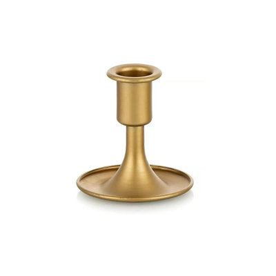 Bougie dorée en forme de bâton, contenant de bougie, centre de table, réception de mariage, manteau de Noël festif, décoration ou décoration intérieure