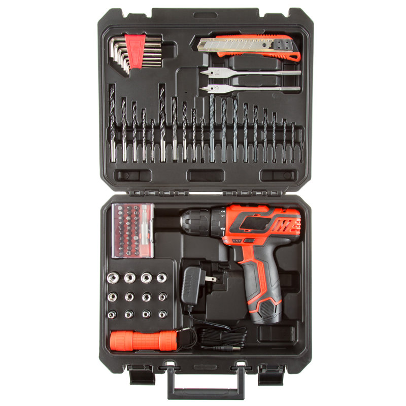 Ensemble de perceuse et d'accessoires sans fil 75 pièces Stalwart