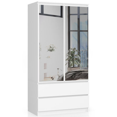 Hollington 2 Door Manufactured Wood Wardrobe