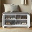 Limestone Entryway Shoe Bench And 3Ft Storage Cabinet Set   -128836398