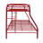 Red Finish Twin/Full Bunk Bed