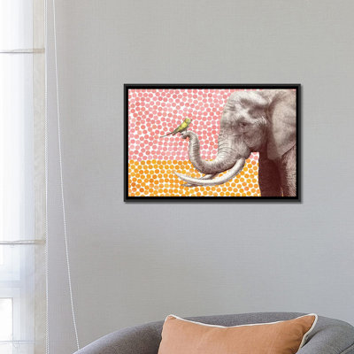 «New Friends Series Elephant and Bird II», art sur toile