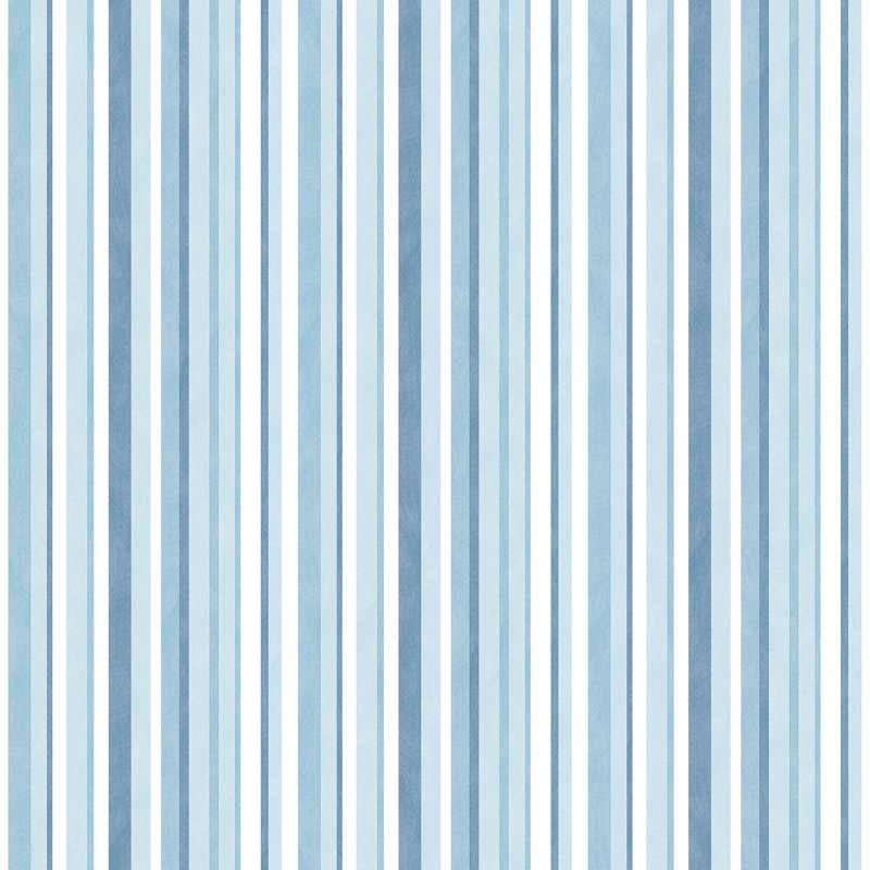 1000cm x 53cm Matte Wallpaper Roll, Blue/White