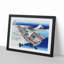 Ushibori in the Hitachi Province by Katsushika Hokusai - Picture Frame Painting Print-55604972-55604971