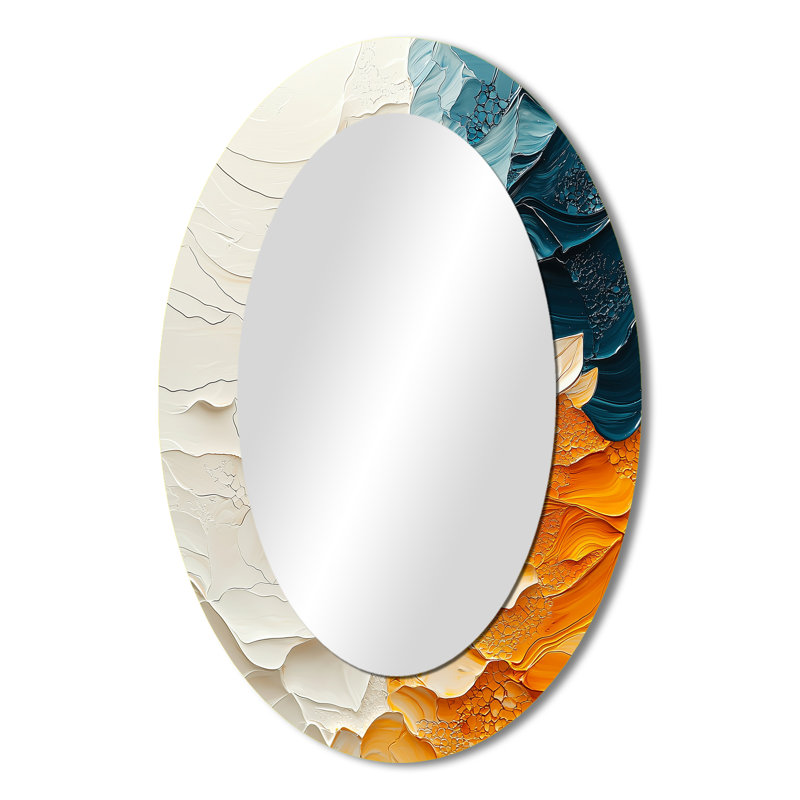 Miroir mural ovale Biomorphism, 36 po x 24 po