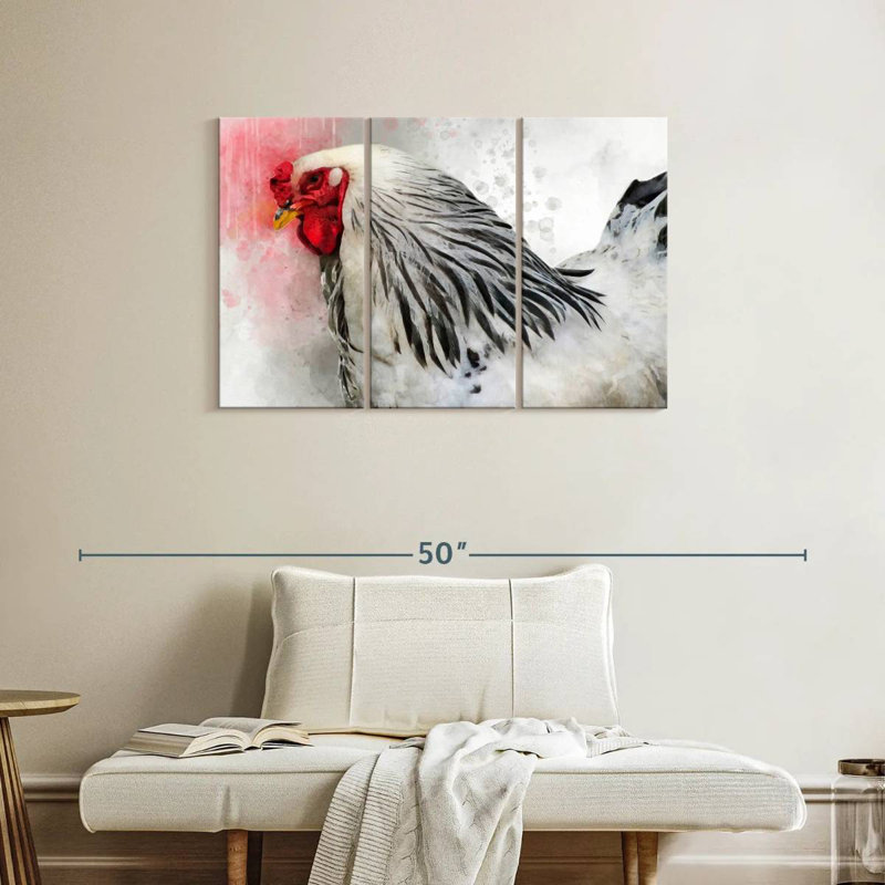 Brampt Brahma Rooster, 24" H x 38" W