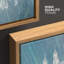 «Blue Pastel Paint», lustre en cristal blanc, lumières de style, contemporain, relax, calme, art mural sur toile-93589367-93589370