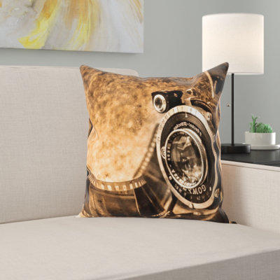 Photo Camera Square Pillow Cover & Insert