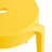 6 Plastic Stackable Chairs, Smooth Surface, 11.8" Product Depth, Versatile Seating, Mustard Stools - User- And Practical