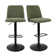 Adiza Swivel Upholstered Adjustable 24"-33" Height Round Base Counter Stool