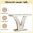 V-Shaped Design Hall Table,Mirrored Side Table,Console Table