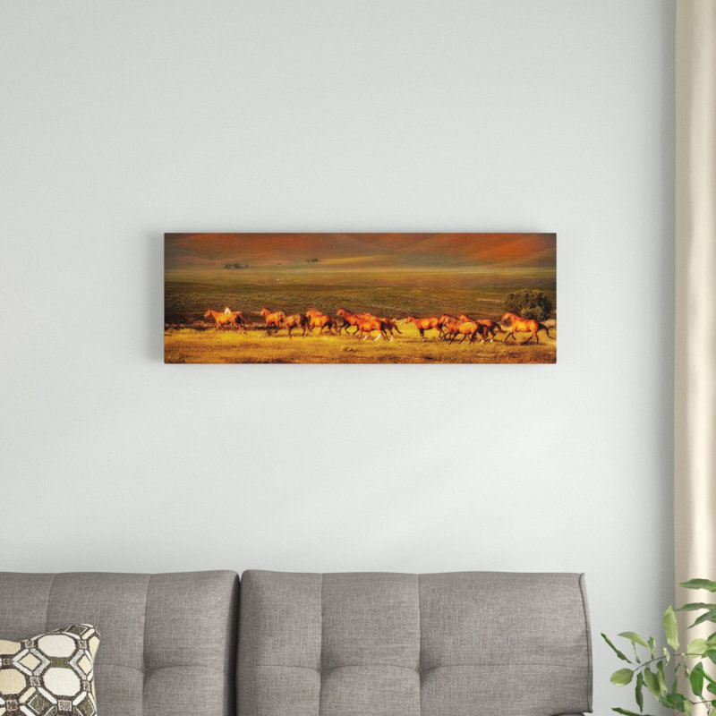 « montana dreaming », reproduction de photo sur toile, H 16 po x l 48 po x P 1,5 po, Toile tendue