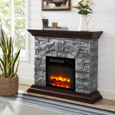 Foundstone™ Branden 36'' W Electric Fireplace u0026 Reviews | Wayfair