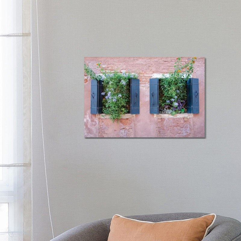Italian Window Flowers II by Laura DeNardo - Wrapped Canvas Print, 66.04 cm H x 45.72 cm W x 1.91 cm D
