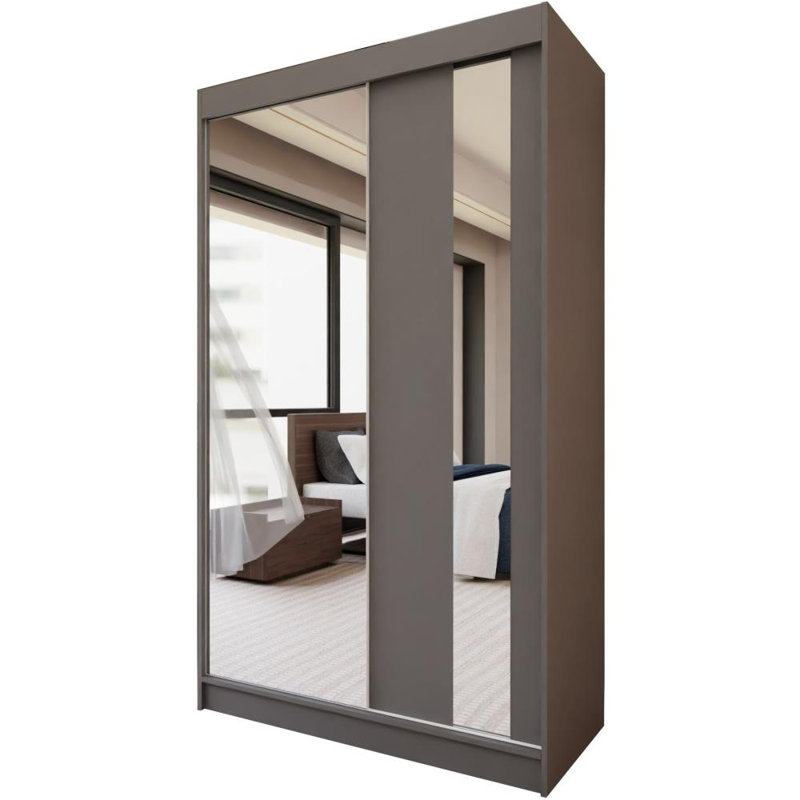 Danniela 2 Door Sliding Wardrobe, Grey