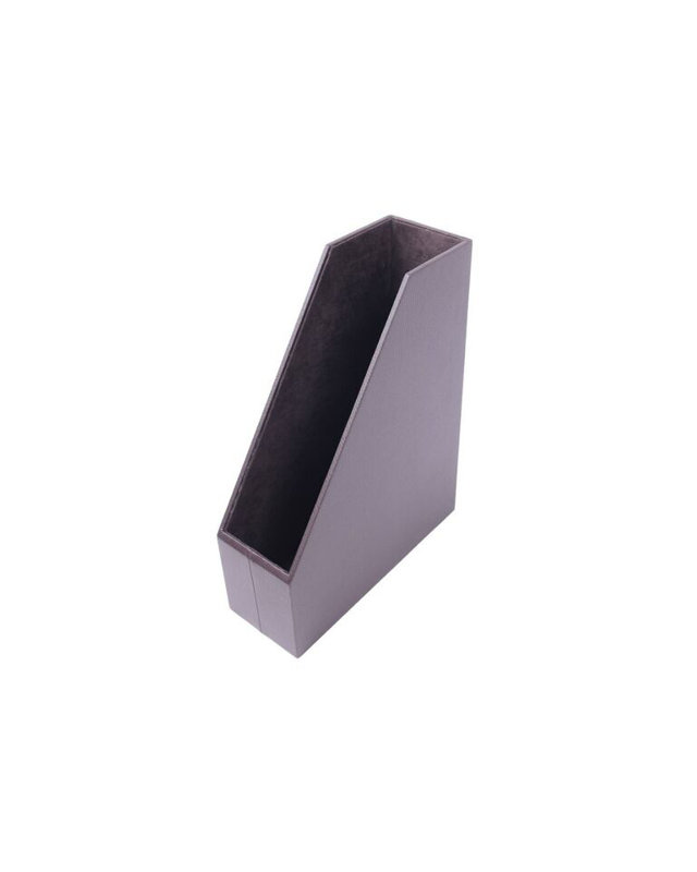 Michou Faux Leather Magazine Holder, Brown