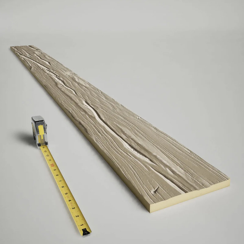 Planche en faux bois Riverwood Endurathane, H 8 po x l 96 po x P 1 po, Dune de sable