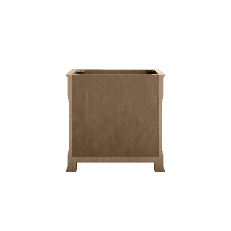 Brookfield 36'' W Single Vanity, White Zeus, Widespread, Pecan