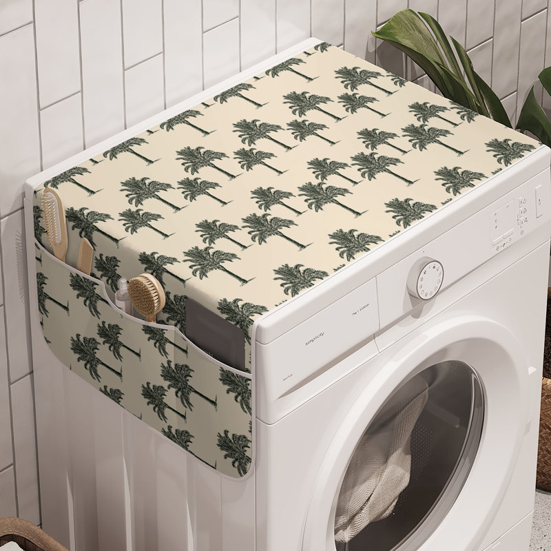 Ensemble de 2 machines à laver East Urban Home Palm Tree, 47 po x 18,5 po