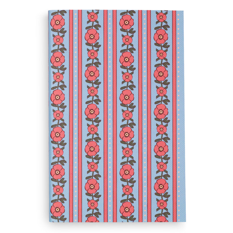Mini ensemble de petits cahiers, petits coquelicots