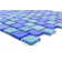 Landscape 1 in. x 1 in. Translucent Glass Plastic Face Mounted Brick Mosaic Designer Pool Tile